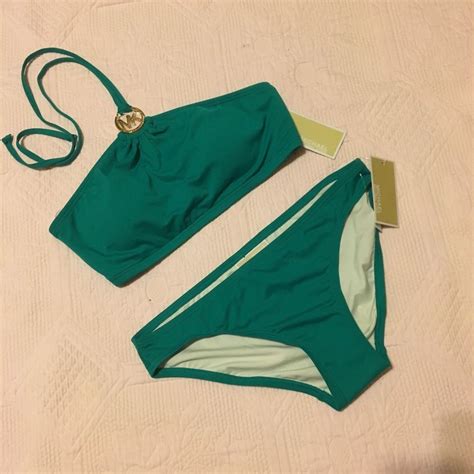 michael kors green bathing suit|clearance Michael Kors swimsuits.